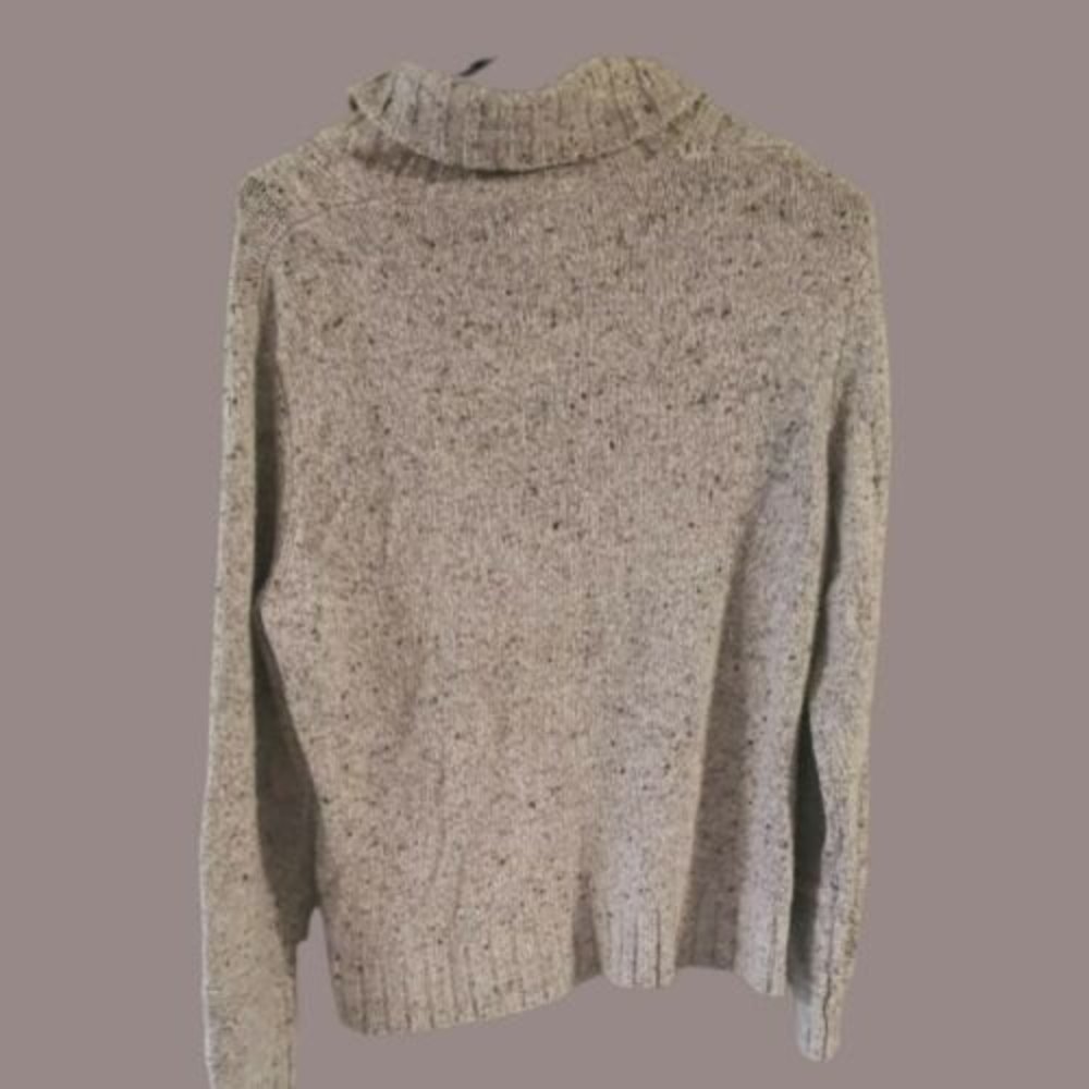 Vintage Woolrich Shawl Collar Sweater – Medium – Gray/Cream Wool Blend - Picture 3 of 8